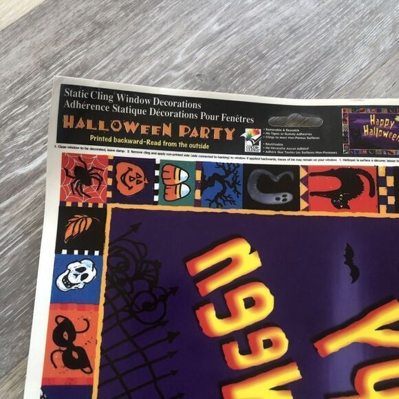 Static Cling Window Decorations NEW Reusable . Happy Halloween - Picture 6 of 7